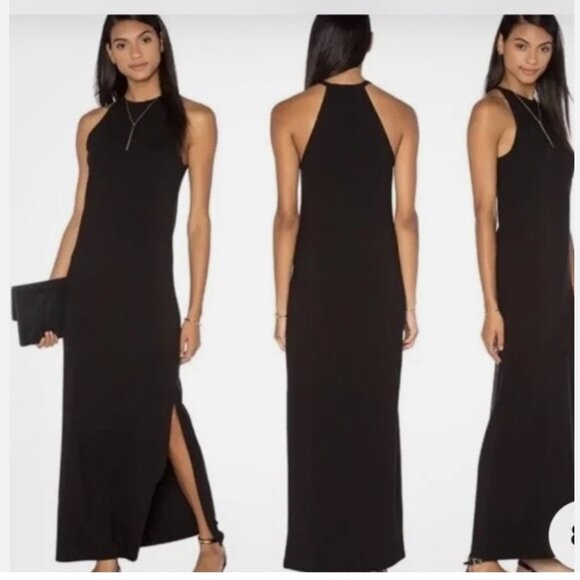 Theory Womens Sonaki Rubric Black Maxi Dress Small atmos light capsule minimal - Picture 10 of 10